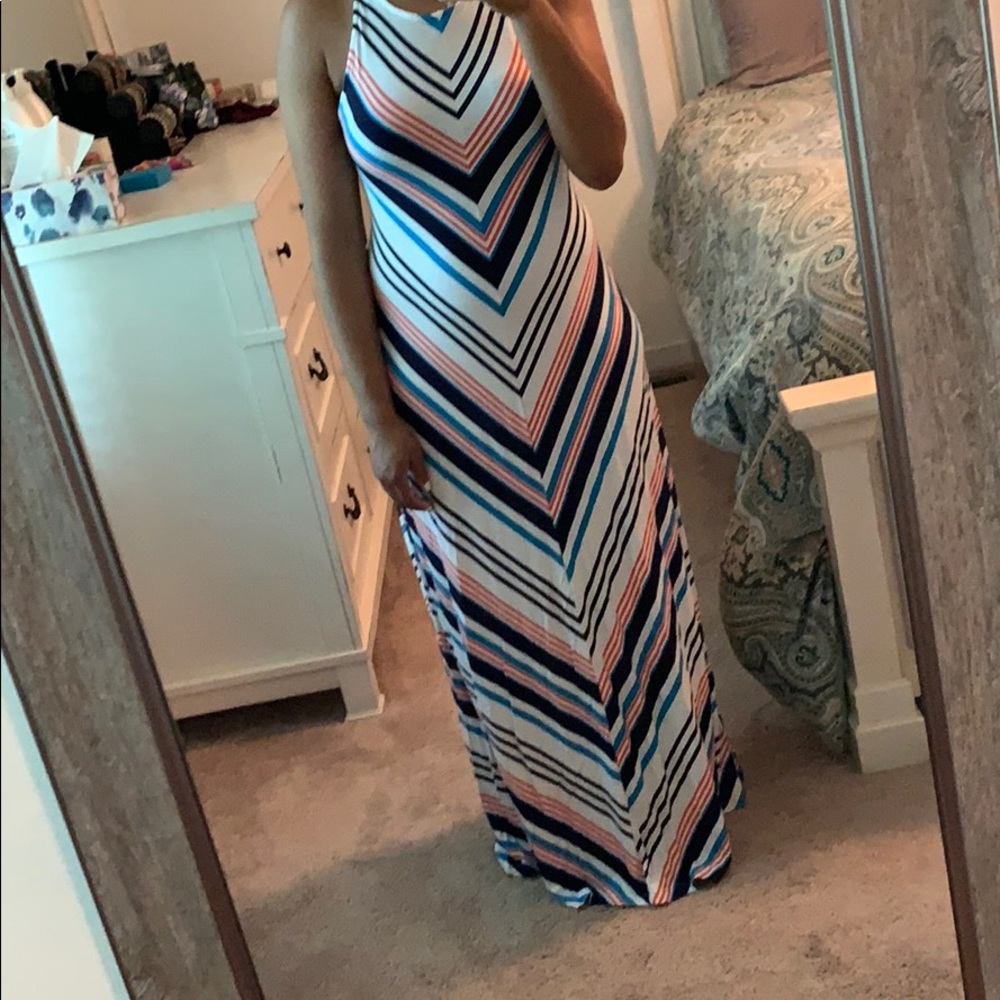 Multi color maxi dress